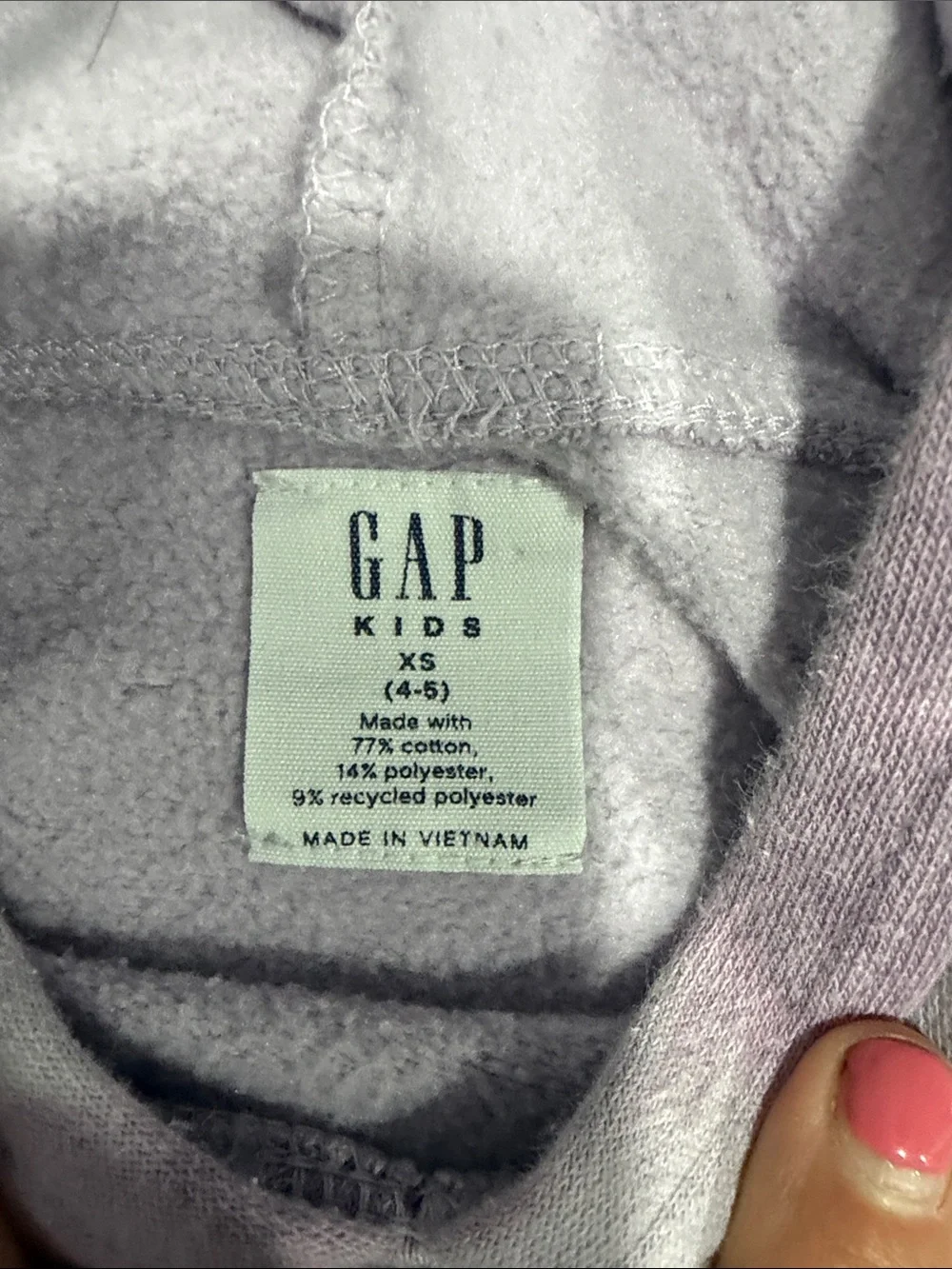 GAP Kids Lavender Tie-Dye Pullover Hoodie
